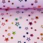 Preview: Tüll, Tinkle, Glitzersterne, pink/bunt