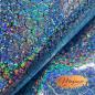 Preview: Kunstleder, Nr. 28, Glitzer Schuppen, blau, ca. 44x62cm