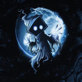 Halloween by Thorsten Berger, French Terry, Panel, Geist, blau