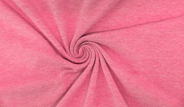 Jersey, uni, melange fuchsia