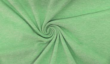 Jersey, uni, melange grün