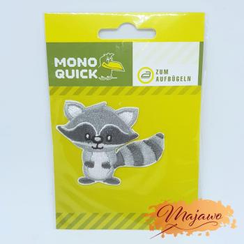 Applikation zum Aufbügeln, Waschbär