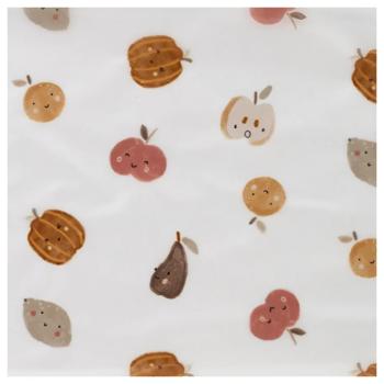 Regenmantel-Stoff, transparent, Kürbisse & Gemüse