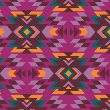 Regenmantel-Stoff, Aztec, fuchsia