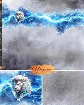 Preview: EP "Blue Thunder" XL-Panel, French Terry (Überbreite)