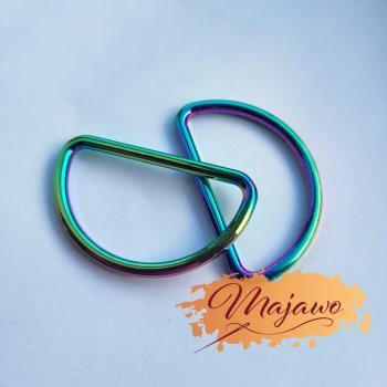 D-Ring für Gurte 38mm, regenbogen