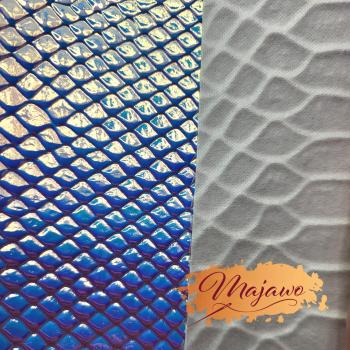 Preview: Kunstleder, Nr. 7, reflektierende Schuppen, hell, pink/türkis, ca. 44x62cm