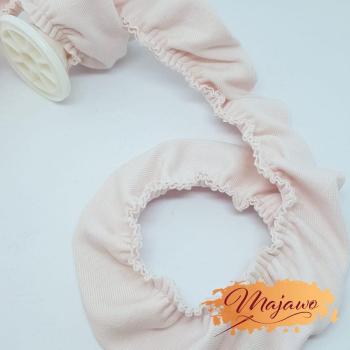 Jersey-Volant, Rüsche, 30mm, petal pink