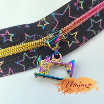 Preview: Majawo Rainbow Zipper "Nähmaschine"