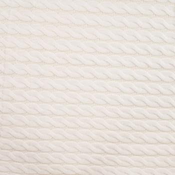 Preview: Zopf-Strickstoff, ecru