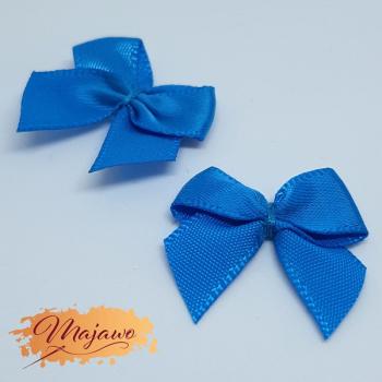 Satinschleife, blau, 24mm, 2 Stück
