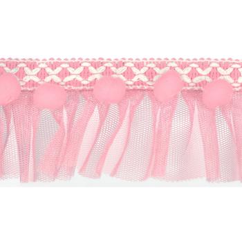 XL-Pompom-Borte, 50mm, rosa