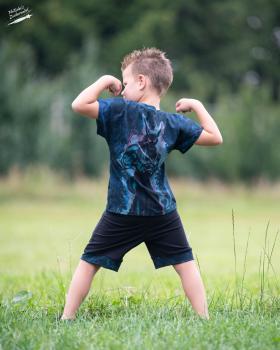 Preview: EP "Dark Ice Fox", blau, Panel, Jersey (Überbreite)