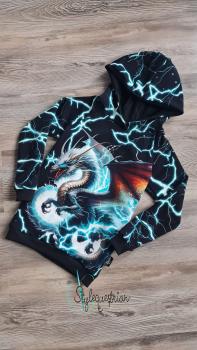 Preview: "Lightning Dragon", dunkel, Panel, Jersey