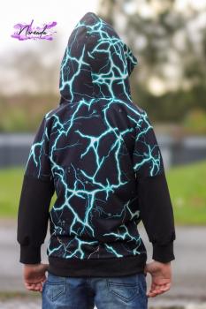 Preview: "Lightning Dragon", dunkel, Panel, Jersey