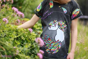 Preview: EP "Rainbow Feather", Panel, Jersey (Überbreite)