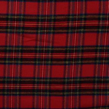 Gebürsteter Baumwoll-Flanell mit Tartan-Webkaro