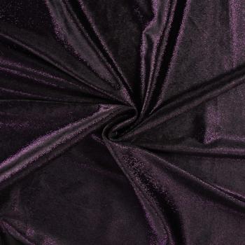 Velours mit Foil, schwarz/lila