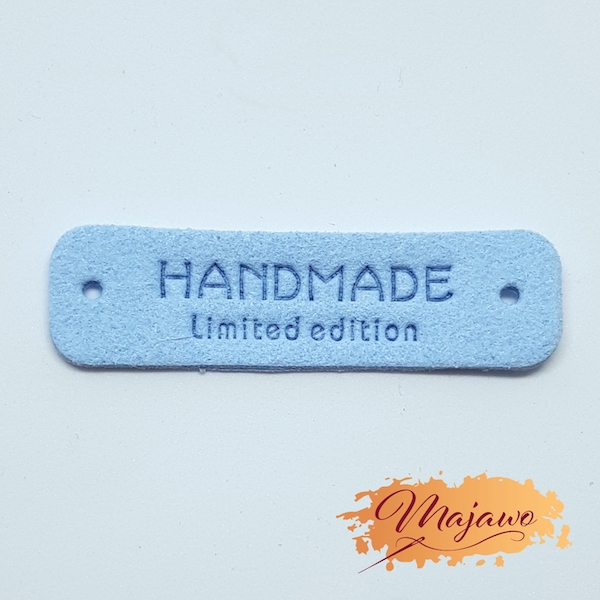 Label Handmade limited edition hellblau