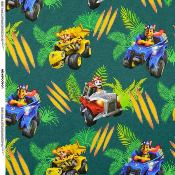 Baumwolljersey, Paw Patrol, petrol Baumwolljersey, Paw Patrol, petrol