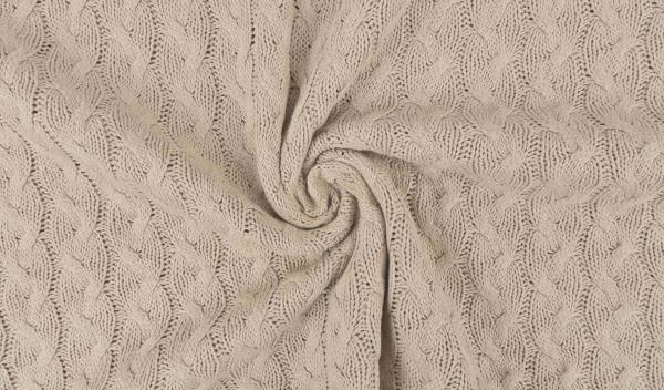 Baumwollstrickstoff, beige