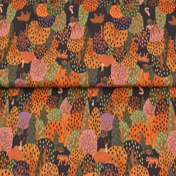 Baumwolljersey "Waldfreunde" Premium Collection