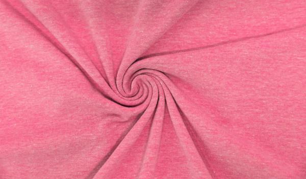 Jersey, uni, melange fuchsia