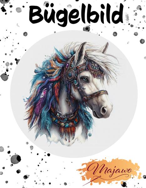 Bügelbild "Boho Pferd" klein (A6)