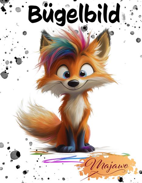 Bügelbild "Bunter Fuchs" groß (A5)