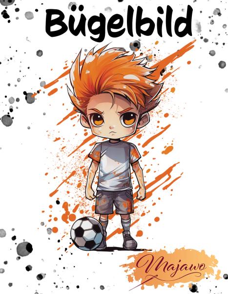 Bügelbild "Kleiner Fußballer" groß (A5)