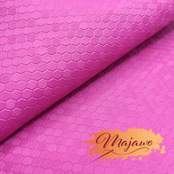 Kunstleder, Nr. 23, Waben Struktur, pink, ca. 44x62cm
