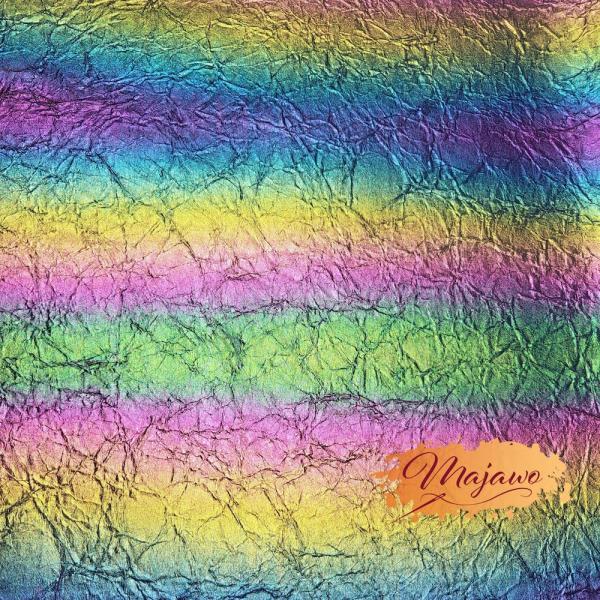 Kunstleder, Nr. 15, knittrig, irisierend, dunkelblau, ca. 44x62cm