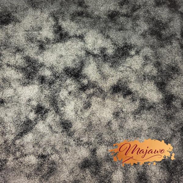 Kunstleder, Nr. 4, silber/schwarz, ca. 44x62cm