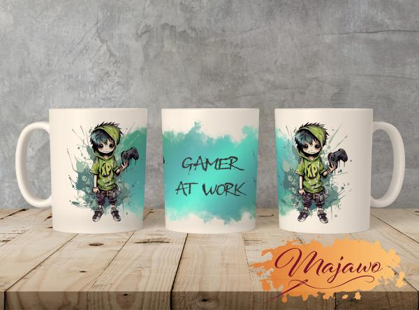 Majawo Keramiktasse "Gamer Boy", 330ml