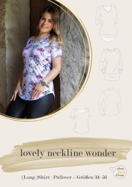 Papier-Schnittmuster "Lovely Neckline Wonder" 34-56 Papier-Schnittmuster "Lovely Neckline Wonder" 34-56