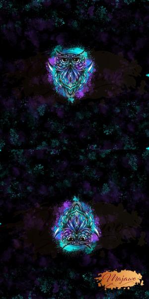 EP "Galaxy Owl", 40x80cm, Kunstleder, Doppel-Panel