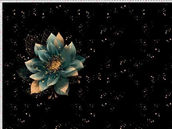 EP "Gold Flower", Panel, French Terry EP "Gold Flower", Panel, French Terry