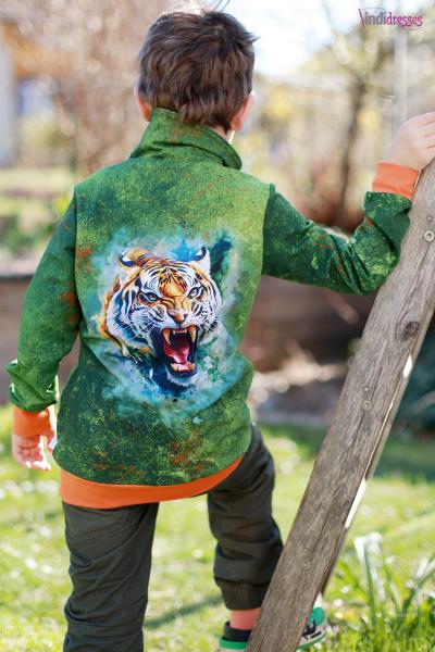 EP "Wild Tiger" Panel, French Terry (Überbreite)