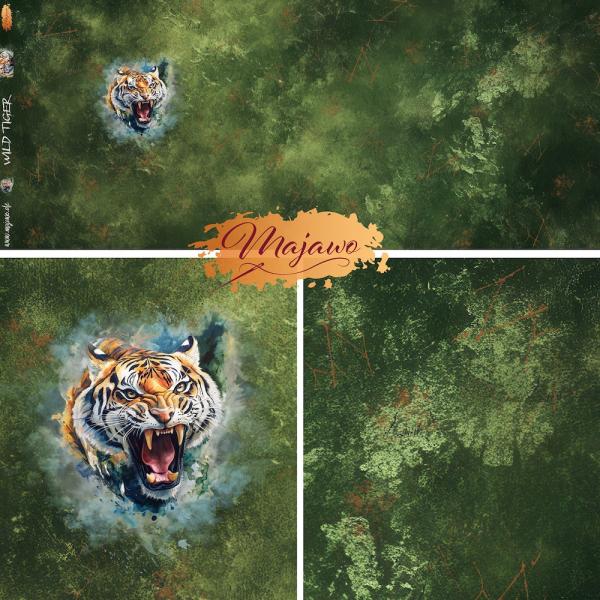 EP "Wild Tiger" Panel, French Terry (Überbreite)