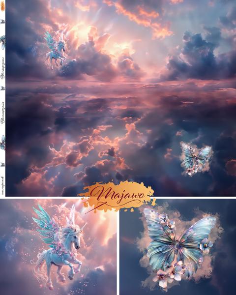 EP "Blumenpegasus", XL-Panel, Jersey (Überbreite) EP "Blumenpegasus", XL-Panel, Jersey (Überbreite)