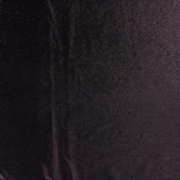Velours mit Foil, schwarz/lila