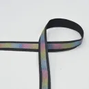 Reflection Tape, glitzer, bunt/schwarz, 20mm