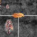 Stoff Panel Krieger K-Bot grau Majawo